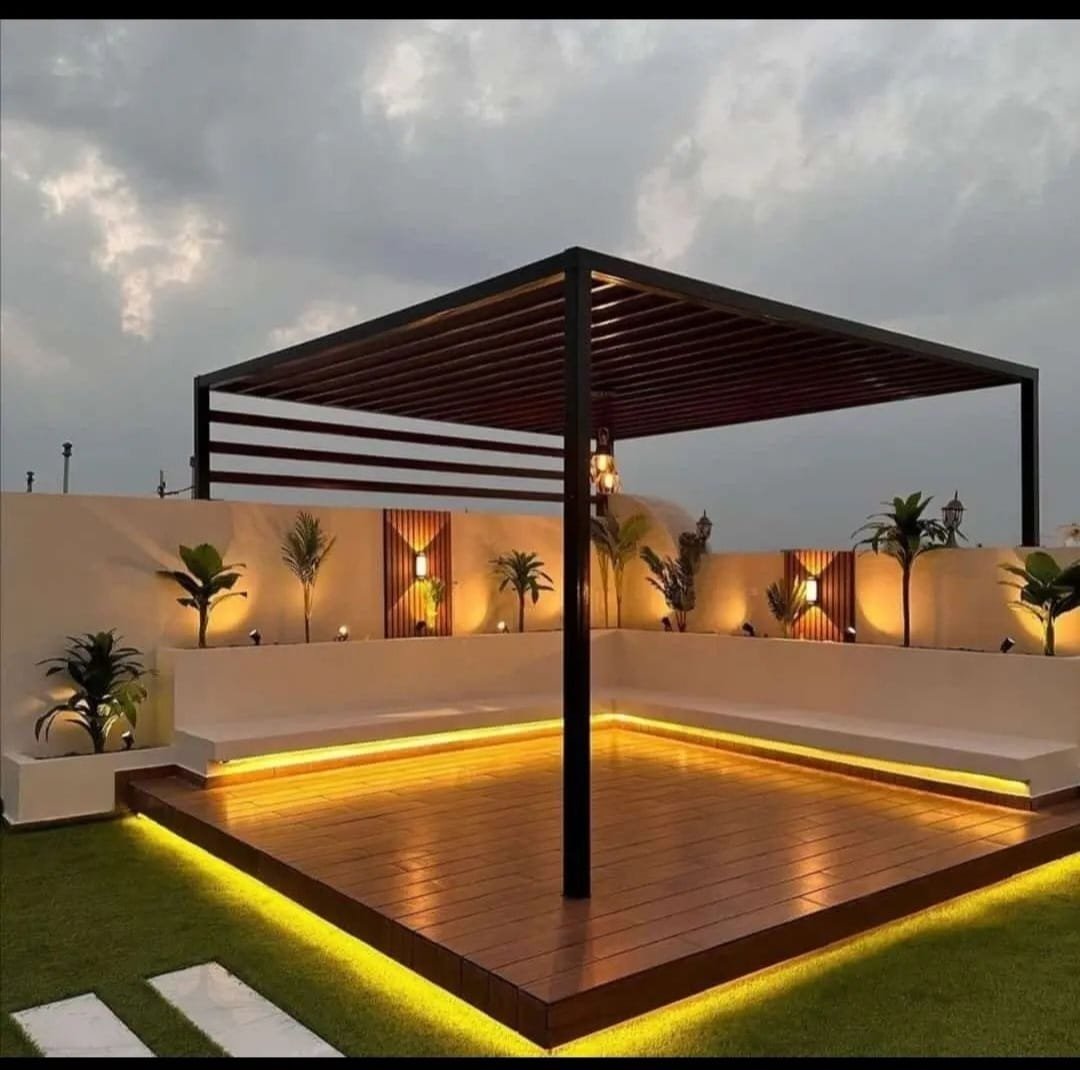 مظلات_حدائق جلسات برجولات لكسان